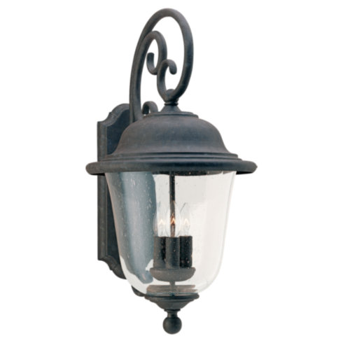 Wall Mount Outdoor Lighting Sea Gull Lighting 8461-46 Three Light Outdoor Wall Lantern - Oxidized Bronze Finish SGL1613
