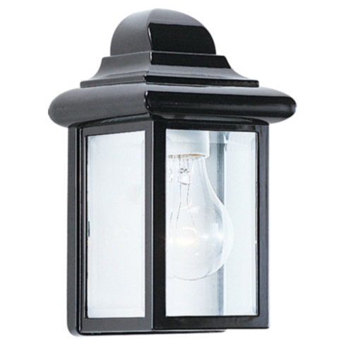 Wall Mount Outdoor Lighting Sea Gull Lighting 8588-12 One Light Outdoor Wall Fixture - Black Finish SGL1650