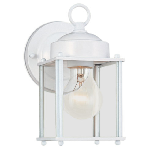 Wall Mount Outdoor Lighting Sea Gull Lighting 8592-15 One Light Outdoor Wall Fixture - White Finish SGL1655
