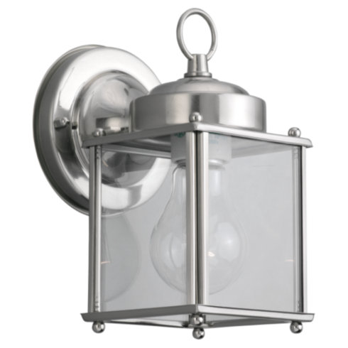 Wall Mount Outdoor Lighting Sea Gull Lighting 8592-965 One Light Outdoor Wall Fixture - Antique Brushed Nickel SGL1658
