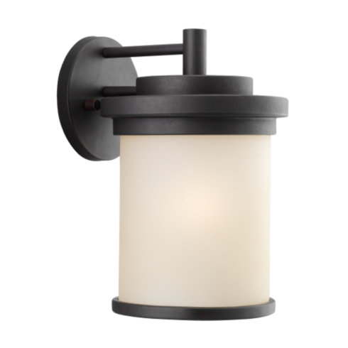 Wall Mount Outdoor Lighting Sea Gull Lighting 88661-814 Medium Outdoor Lantern - Misted Bronze Finish SGL1760