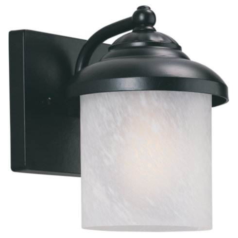 Wall Mount Outdoor Lighting Sea Gull Lighting 89048PBLE-12 One Light Outdoor Wall Fixture - Black Finish SGL1785