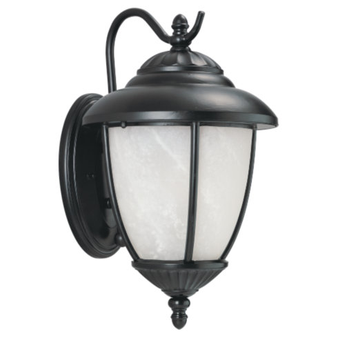 Wall Mount Outdoor Lighting Sea Gull Lighting 89250BL-12 One Light Outdoor Wall Fixture - Black Finish SGL1809