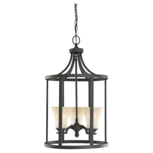 Ceiling Light Fixtures Sea Gull Lighting 51375-839 Three Light Hall-Foyer Fixture - Blacksmith Finish SGL2172