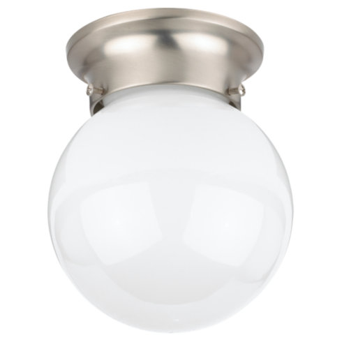 Ceiling Light Fixtures Sea Gull Lighting 5366-962 One Light Close To Ceiling Fixture - Brushed Nickel Finish SGL2178