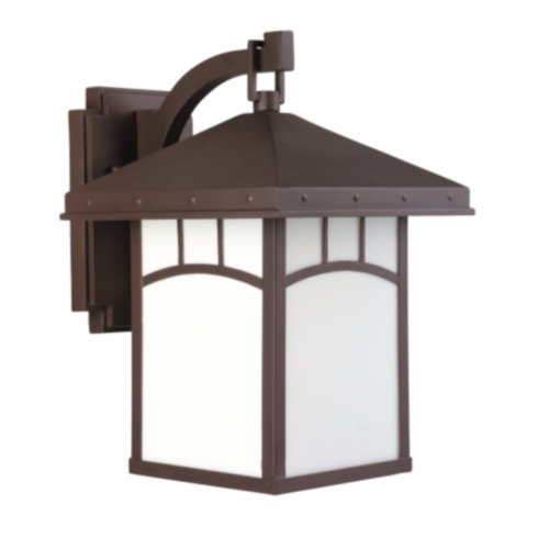 Wall Mount Outdoor Lighting Sea Gull Lighting 88231-833 One Light Wall Lantern - Cottage Bronze Finish SGL2437