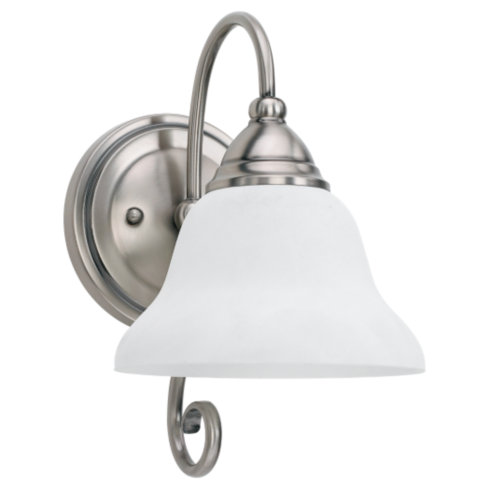 Wall Lamps Sea Gull Lighting 41105-965 Decorative One Light Wall Sconce - Antique Brushed Nickel Finish SGL2649