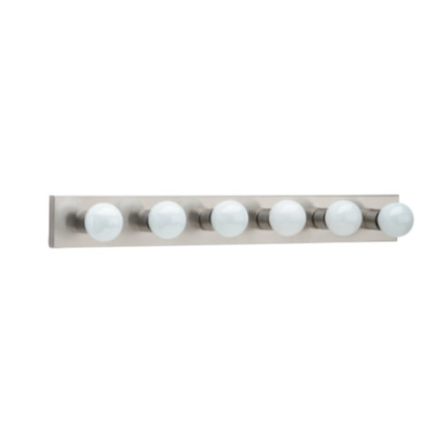 Vanity Lighting Sea Gull Lighting 4739-98 Six Light Bath Bracket - Brushed Stainless SGL3014