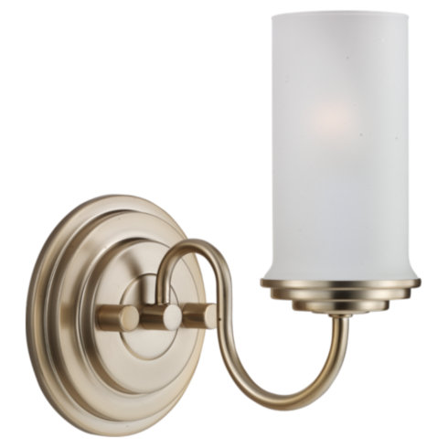 Vanity Lighting Sea Gull Lighting 44655-848 One Light Bath Sconce - Satin Bronze Finish SGL3116