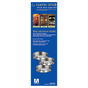 Ceiling Light Fixtures Sea Gull Lighting 9889-962 Ambiance Disk Lighting System Polycarbonate Housing Three Light in Brushed Nickel Finish SGL462
