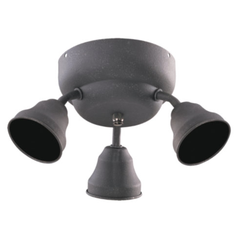 Lighting Accessories Sea Gull Lighting 16024BLE-07 Fluorescent Ceiling Fan Kit Three Light In Weathered Iron Finish SGL551