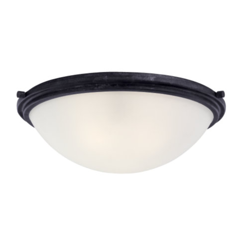 Ceiling Light Fixtures Sea Gull Lighting 75662-839 Large Flush Fixture - Blacksmith Finish SGL895