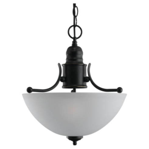Ceiling Light Fixtures Sea Gull Lighting 77225-782 Semi-Flush Convertible Fixture - Heirloom Bronze Finish SGL956