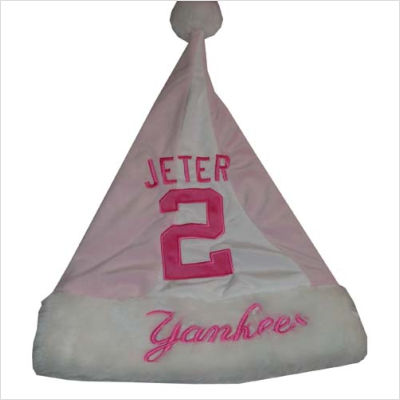 Team Beans Forever Collectibles MLB Pink Santa Hat - Derek Jeter