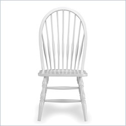 Whitewood 1C31969 Simply Linen Tall Wooden Windsor Chair  Linen White