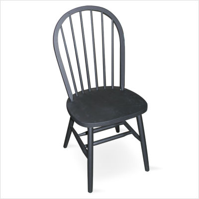 International Concepts C46-212 Dining Essentials Wooden Windsor Chair - Black