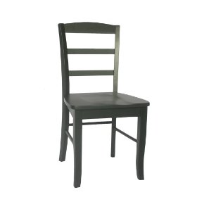 International Concepts C57-2p Dining Essentials Solid Wood Dining Chair - Black - Cherry