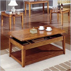 Steve Silver Tables MA1000LK Manor 3  Pack  Light Oak