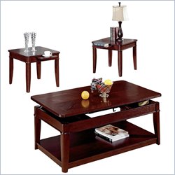 Steve Silver Tables MA2000DK Manor 3  Pack  Dark Oak