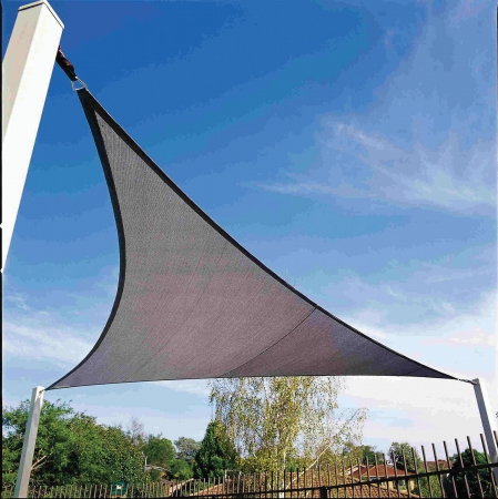 Gale Pac 11 ft. x 10 in. Triangle Shade Sail Ocean Blue