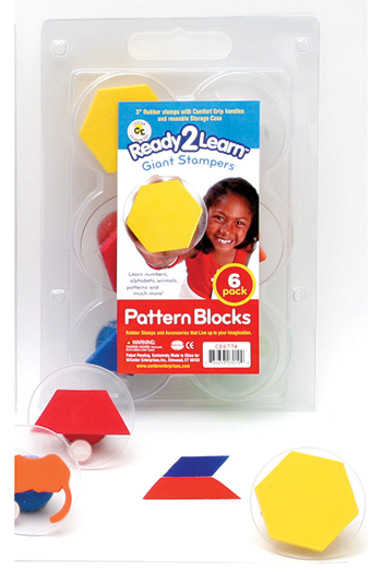 . Ce-6774 Ready2learn Giant Pattern Blocks Stampers
