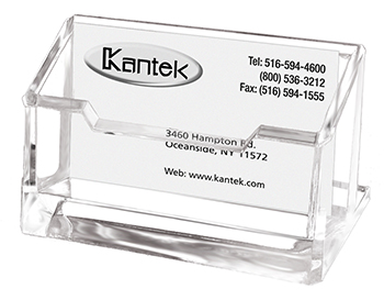 KANTEK INC KANAD30 CLEAR ACRYLIC DESK ACCESSORIES BUSINESS CARD HOLDER