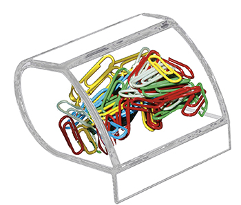 KANTEK INC KANAD40 CLEAR ACRYLIC DESK ACCESSORIES CLIP HOLDER
