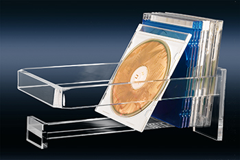 KANTEK INC KANAD55 CLEAR ACRYLIC DESK ACCESSORIES CD RACK
