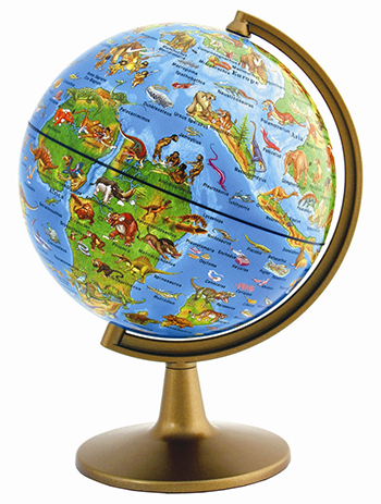 HEMA MAPS HEM1199 PREHISTORIC WORLD GLOBE 6IN