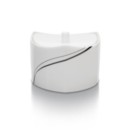 Mikasa 5057623 Modernist Black Covered Sugar Bowl