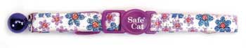 Coastal Pet Products CCP76721PUR Cat Adjustable Flower Frenzy Collar  Purple