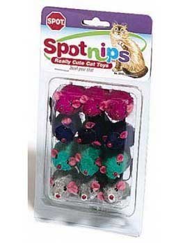 Ethical Pet Products Spot CSO2048 Colored Fur Mice Cat Toy