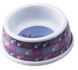 Ethical Pet Products Spot CSO6850 Designer Meow No Tip Plastic Cat Dish