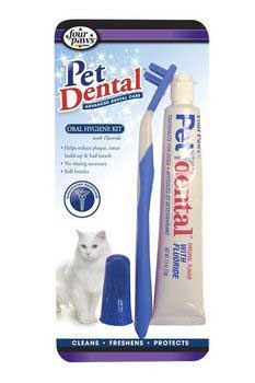 Four Paws Products CFP41029 Oral Hygiene Kit For Cats  Kittens