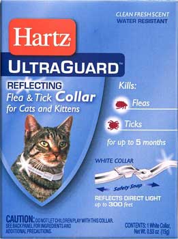 Hartz CHZ02899 2 in 1 Flea  Tick Reflecting Cat Collar