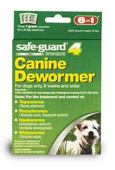 8 In 1 Pet Products DEOJ71611 Safeguard Wormer For Small Dogs