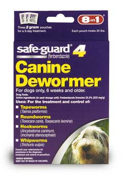 8 In 1 Pet Products DEOJ71621 Safeguard Wormer For Medium Dogs