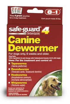 8 In 1 Pet Products DEOJ71641 Safeguard Wormer For Large Dogs