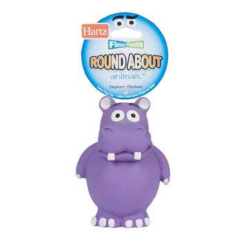 Hartz Mountain Corp. DHZ11104 Flexa Foam Roundabout Animals Toy Hippo