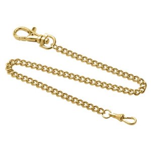 Charles-hubert- Paris Stainless Steel Gold-plated Pocket Watch Chain #3548-g
