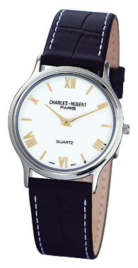 Charles-hubert- Paris Mens Stainless Steel Case Quartz Watch #3704