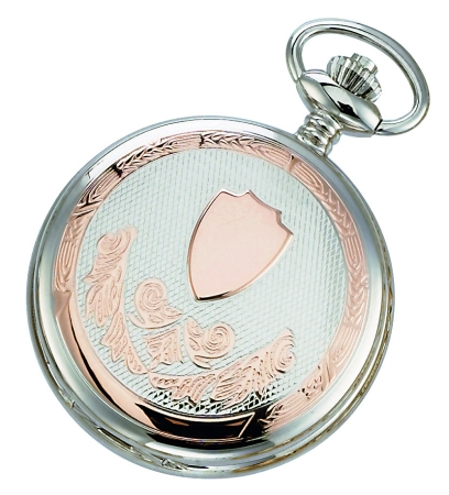 Charles-Hubert- Paris Brass Two-Tone Mechanical Hunter Case Pocket Watch #3823