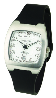 Charles-hubert- Paris Mens Stainless Steel Case Quartz Watch #3693-w
