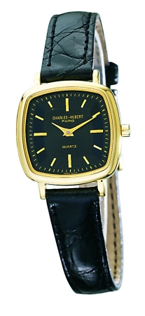 Charles-hubert- Paris Womens Gold-plated Stainless Steel Case Quartz Watch #