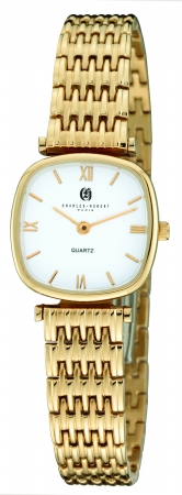 Charles-hubert- Paris Womens Gold-plated Stainless Steel Quartz Watch #6796