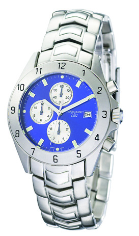 Charles-hubert- Paris Mens Stainless Steel Chronograph Quartz Watch #3528