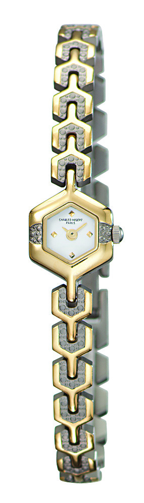 Charles-Hubert and #44; Paris Womens Two-Tone Titanium Quartz Watch #6739-T