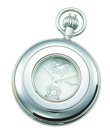 Charles-Hubert- Paris Brass Mechanical Hunter Case Pocket Watch #3674
