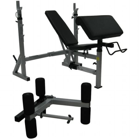 Valor Athletics 2BF0372BM Valor Fitness BF-37 Olympic Bench with Leg and Preacher Curl - BOX 1 of 2