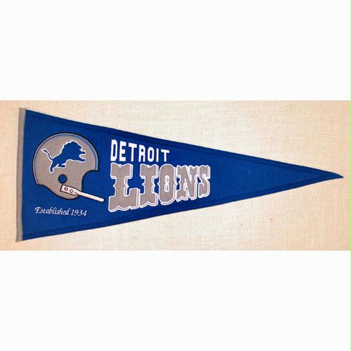 Winning Streak WSS61101 Detroit Lions NFL Throwback Pennant 13x32